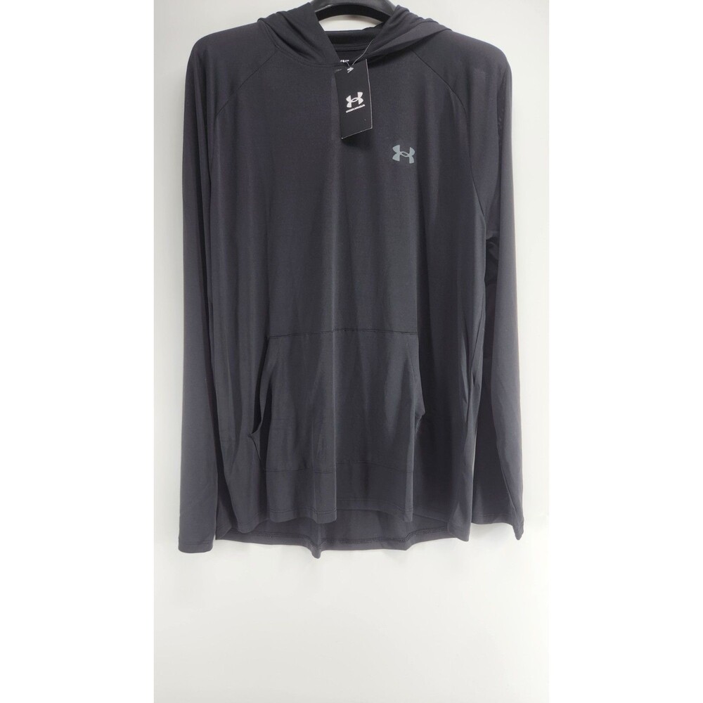 Under Armour Men's Large Black Tech 2.0 Hoodie Sweatshirt Pullover NWT